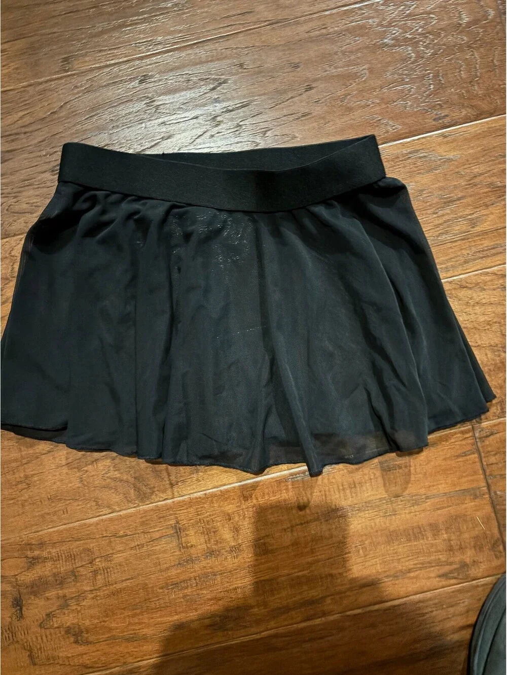 Justice Black Skater Skirt with Elastic Waistband kids